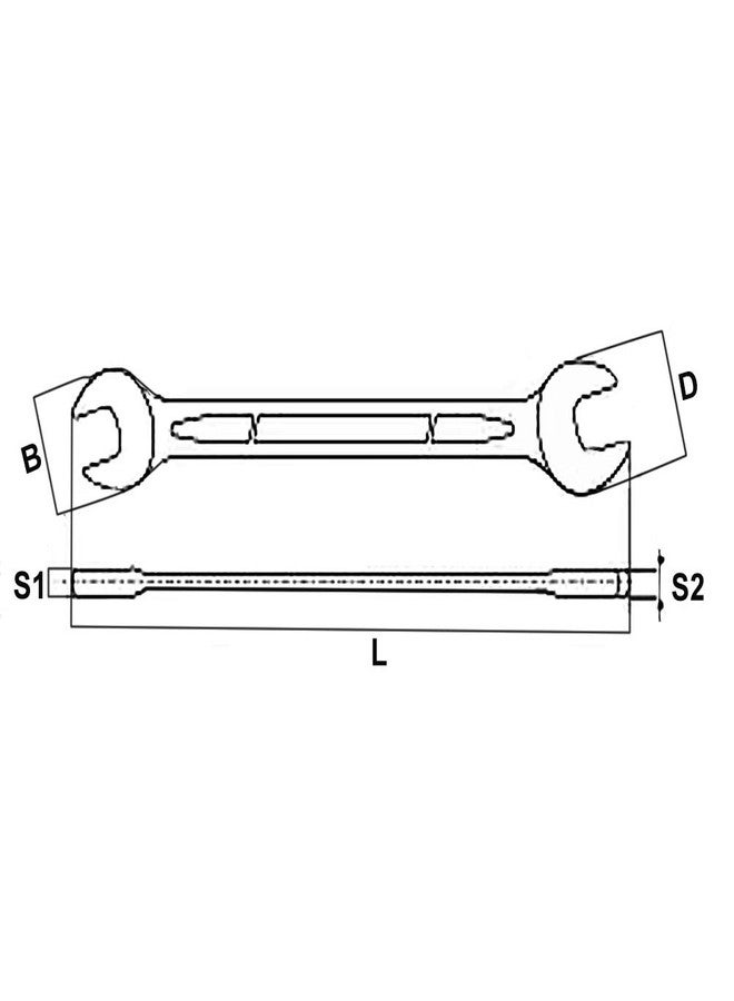 Yato YT-0375 Double Open End Spanner 21X23mm |Power tools|hand Tools|Industrial Tools|Spanner Adjustable|Spanner Wrench - Image 2